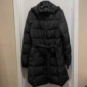 J.Crew Factory Long Belted Puffer Jacket